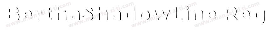 BerthaShadowLine Regular字体转换